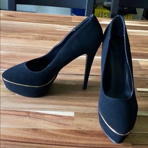 Charlotte Russe Black Platform Heels